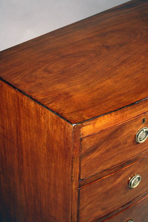 fig 5. Georgian Mahogany Bow Chest Of Drawers