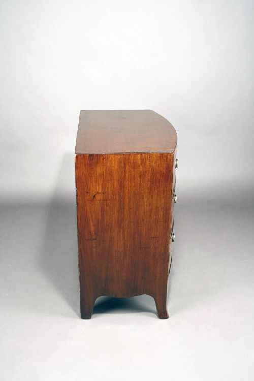 fig 10. Georgian Mahogany Bow Chest Of Drawers