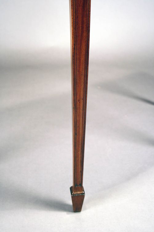 fig 3. Georgian Mahogany Inlaid Demi Lune Tea Table