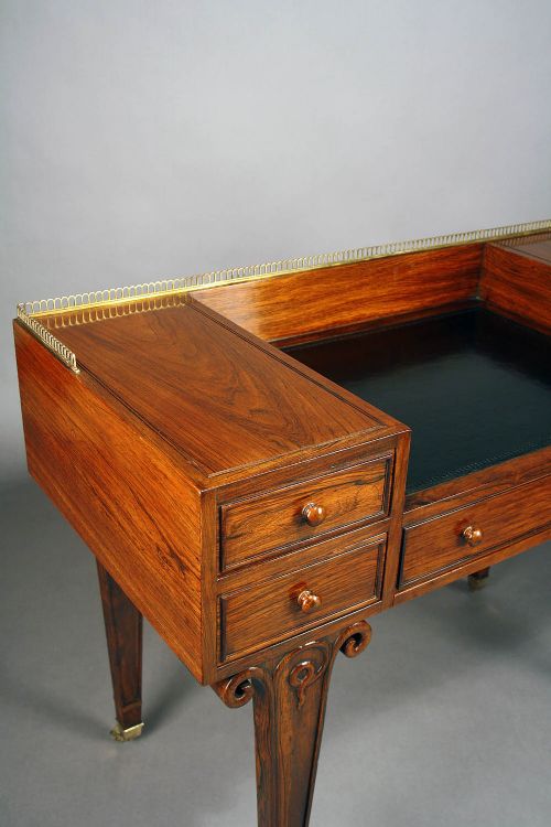 fig 2. Fine Quality Art Deco French Rosewood Desk