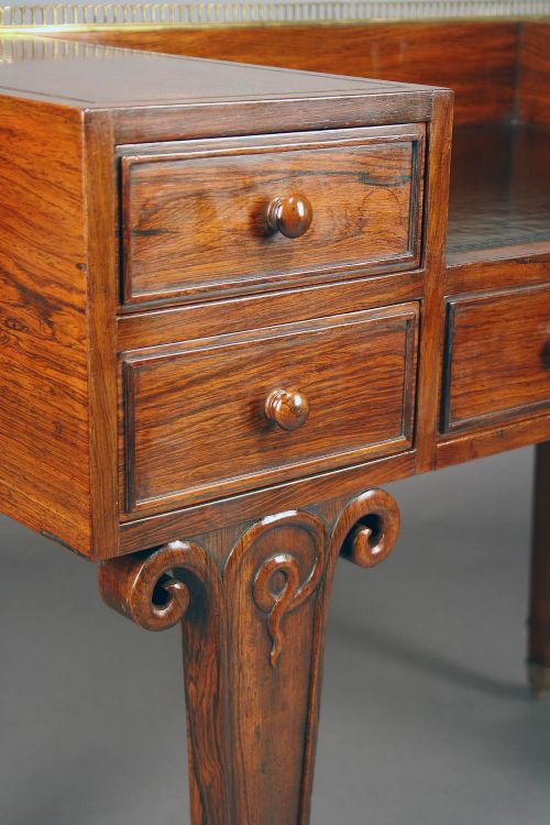 fig 3. Fine Quality Art Deco French Rosewood Desk