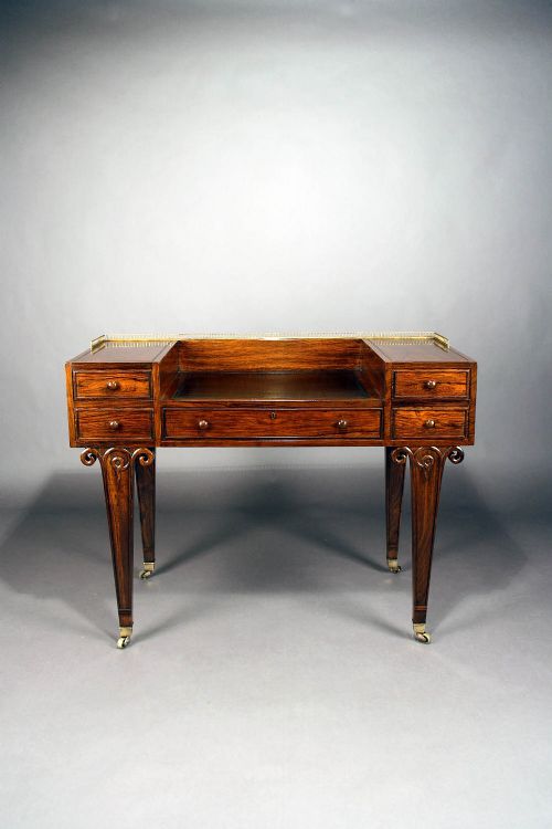 fig 7. Fine Quality Art Deco French Rosewood Desk