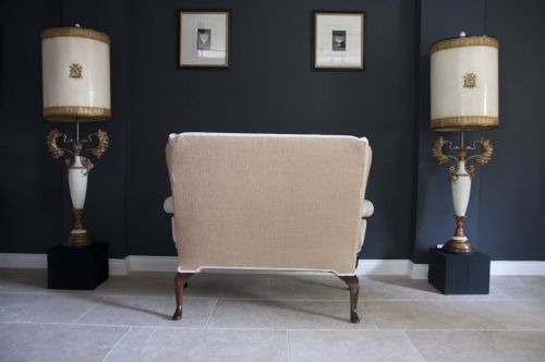 fig 4. Late 19th Century Walnut Wing Back Sofa