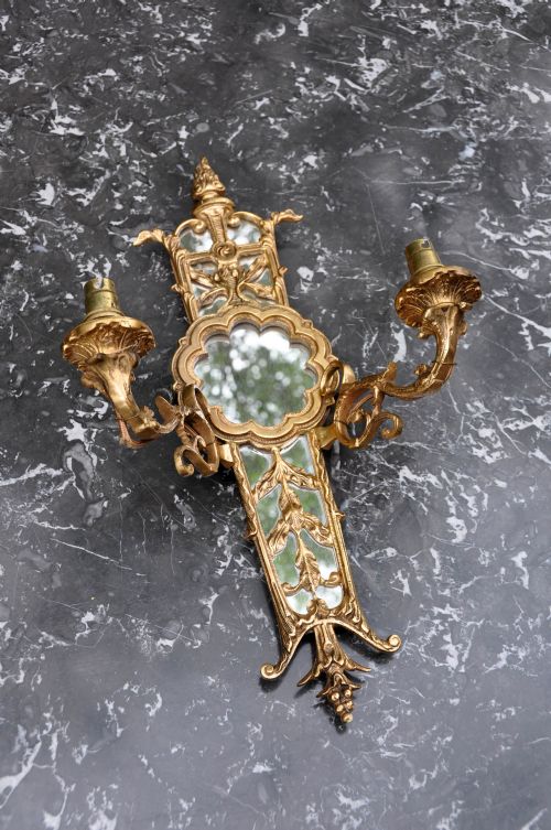 fig 6. Set of Four Gilt Brass Sconces