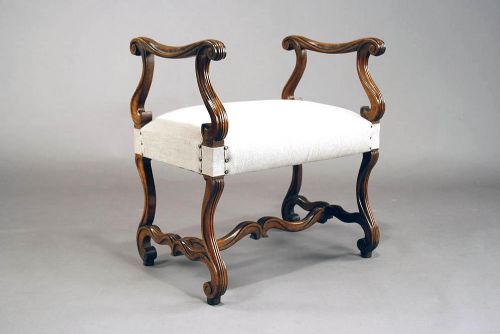 fig 2. Good Quality French Walnut Window Seat