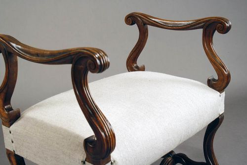 fig 5. Good Quality French Walnut Window Seat