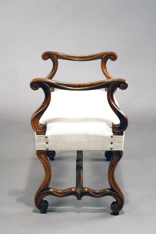 fig 8. Good Quality French Walnut Window Seat