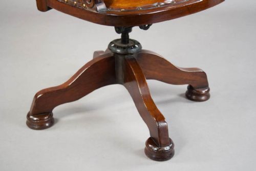 fig 5. W M Angus & Co London Leather Desk Chair