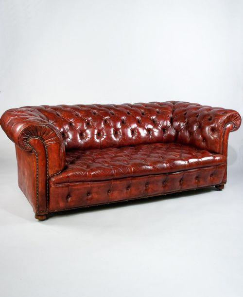 Late 19th Century Leather Chesterfield