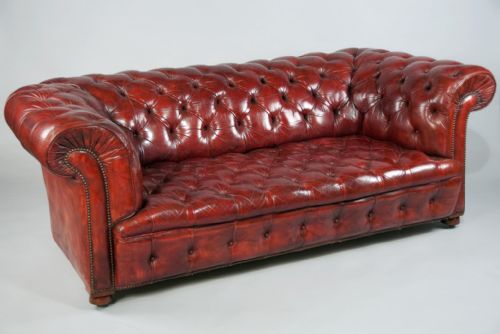 fig 2. Late 19th Century Leather Chesterfield
