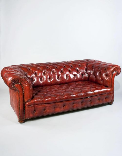 fig 3. Late 19th Century Leather Chesterfield