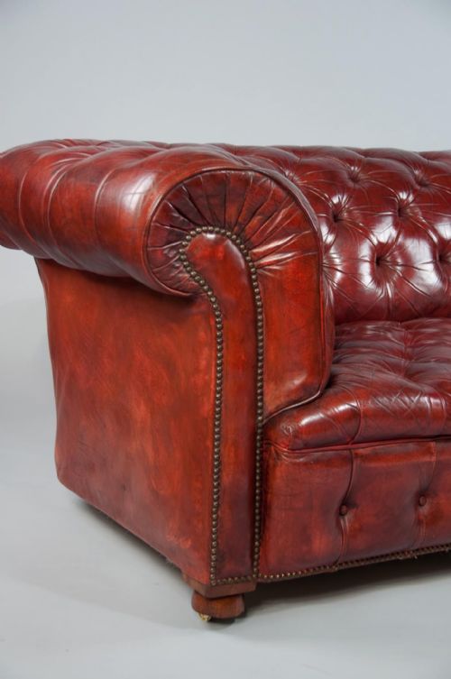 fig 4. Late 19th Century Leather Chesterfield