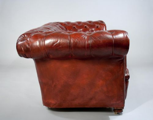 fig 7. Late 19th Century Leather Chesterfield