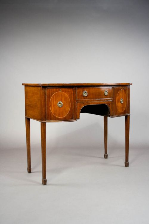 Edwardian Antique Mahogany Inlaid Sideboard