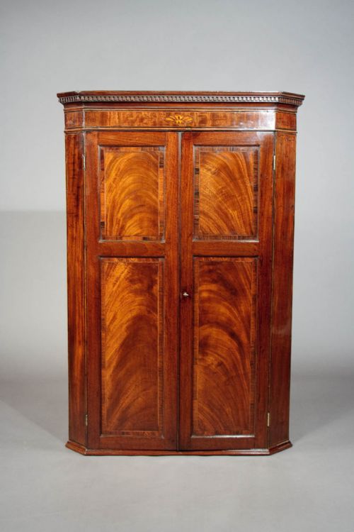fig 7. Fine Quality George III Corner Cupboard