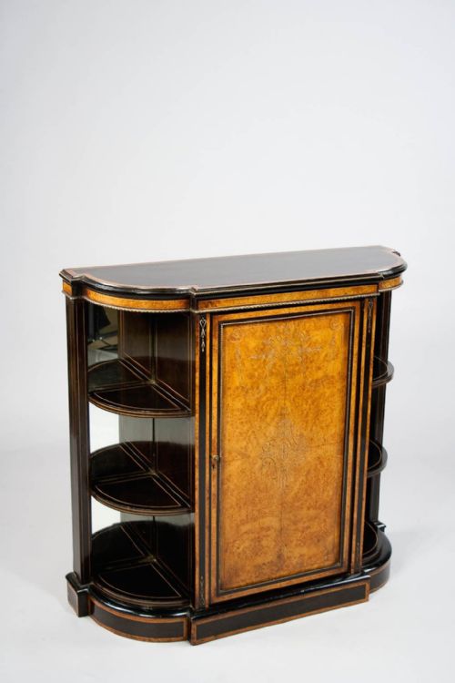 fig 2. A Fine Quality Victorian Ebonised and Amboyna Credenza