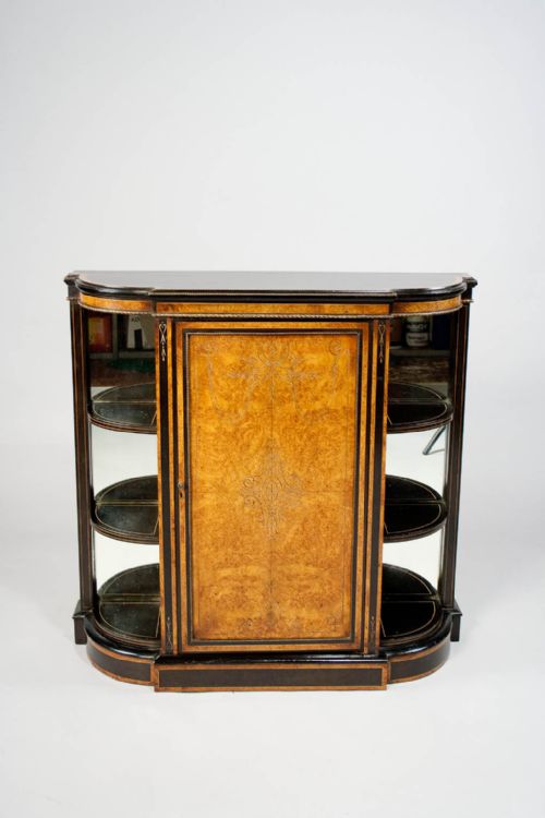 fig 8. A Fine Quality Victorian Ebonised and Amboyna Credenza