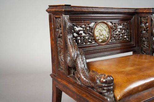 fig 3. A quality Antique Chinese Throne Chair 19th C