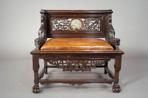 fig 8. A quality Antique Chinese Throne Chair 19th C
