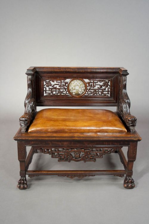 fig 9. A quality Antique Chinese Throne Chair 19th C