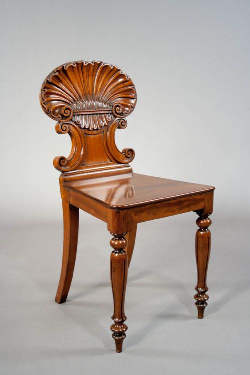 Fine Quality Regency Mahogany Hall Chair