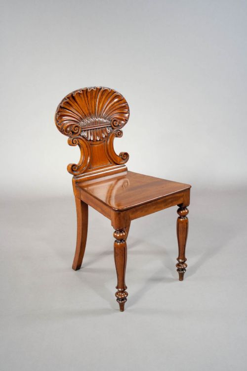 fig 1. Fine Quality Regency Mahogany Hall Chair