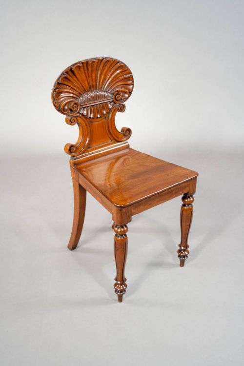fig 2. Fine Quality Regency Mahogany Hall Chair