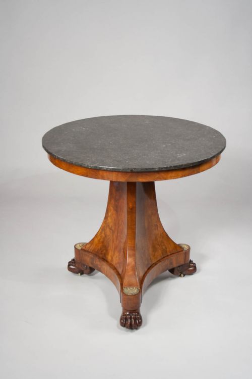 fig 3. Fine Empire Gueridon Table Original Condition