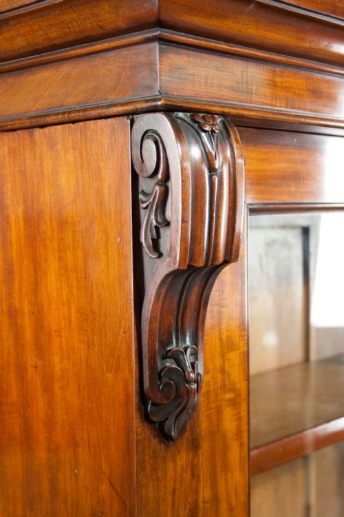 fig 2. Fine Quality Victorian Mahogany Bookcase