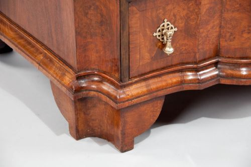 fig 4. Fine Walnut Shaped Front Chest Of Drawers