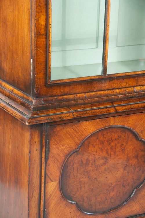 fig 3. Antique Walnut Two Door Bookcase