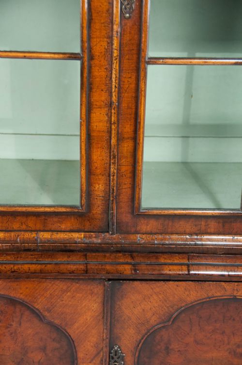 fig 8. Antique Walnut Two Door Bookcase