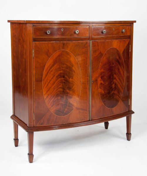 A Elegant Edwardian Two Door Side Cabinet