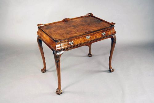 fig 3. A Quality Antique Burr Walnut Silver Table