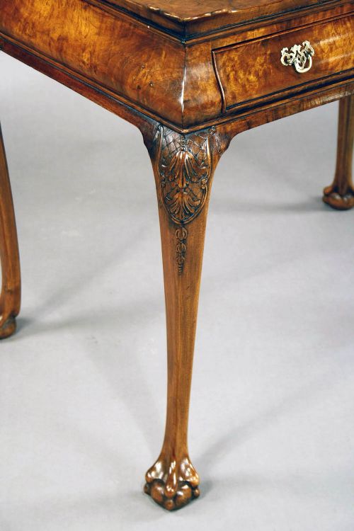 fig 4. A Quality Antique Burr Walnut Silver Table