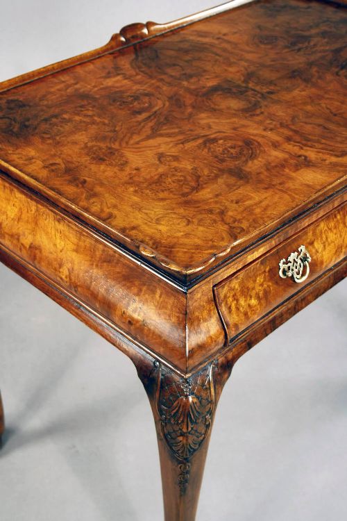 fig 5. A Quality Antique Burr Walnut Silver Table