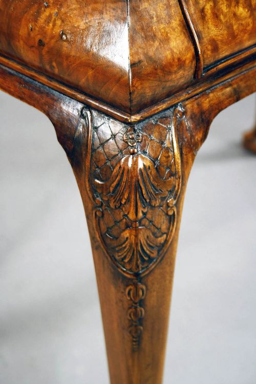 fig 7. A Quality Antique Burr Walnut Silver Table