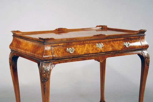 fig 8. A Quality Antique Burr Walnut Silver Table