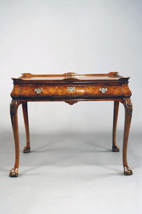 fig 9. A Quality Antique Burr Walnut Silver Table