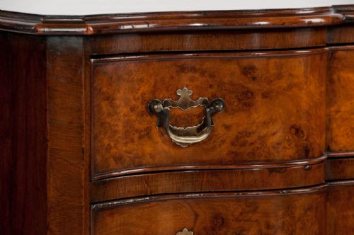 fig 6. Walnut Shaped Front Chest Of Drawers
