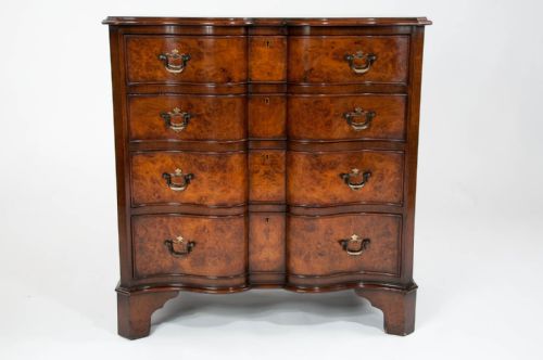 fig 10. Walnut Shaped Front Chest Of Drawers