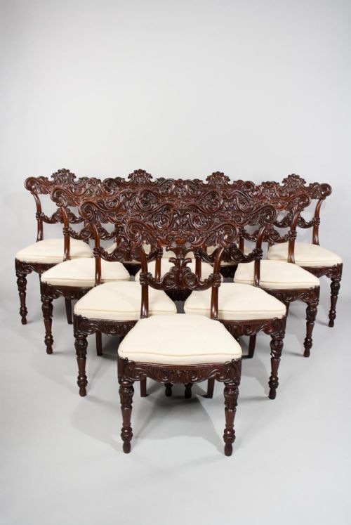 fig 2. Exceptional Set of 10 Regency Dining Chairs