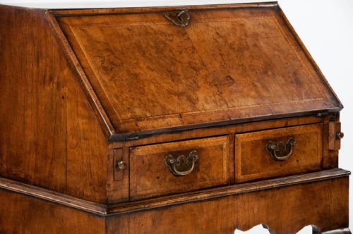 fig 5. Quality Antique Walnut Bureau on Stand