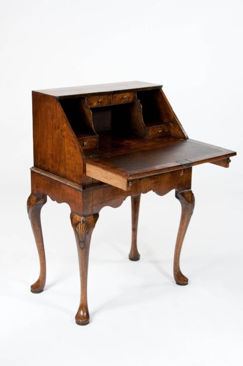 fig 7. Quality Antique Walnut Bureau on Stand
