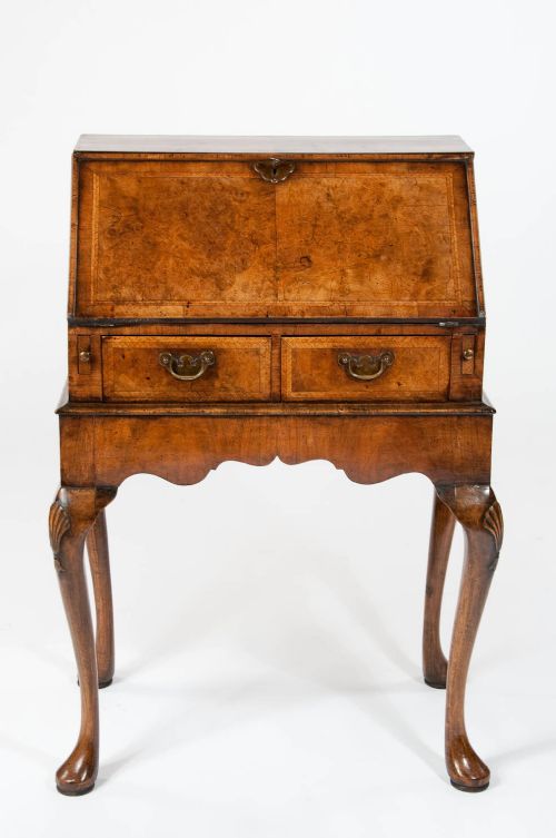 fig 8. Quality Antique Walnut Bureau on Stand