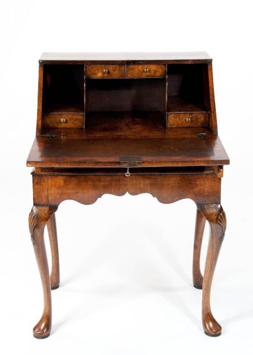 fig 10. Quality Antique Walnut Bureau on Stand
