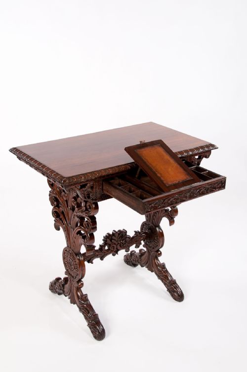 fig 4. A Fine Quality 19th Century Rosewood Carved Side Table