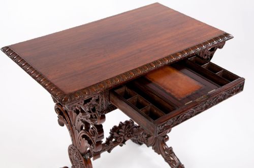 fig 5. A Fine Quality 19th Century Rosewood Carved Side Table