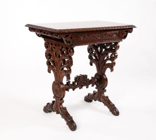fig 6. A Fine Quality 19th Century Rosewood Carved Side Table