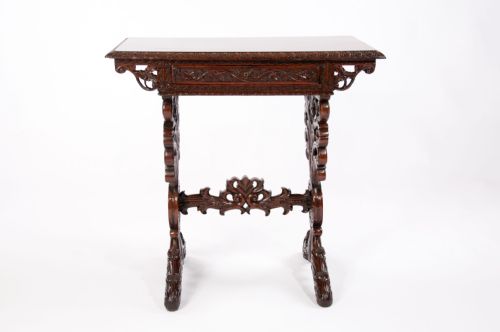 fig 7. A Fine Quality 19th Century Rosewood Carved Side Table